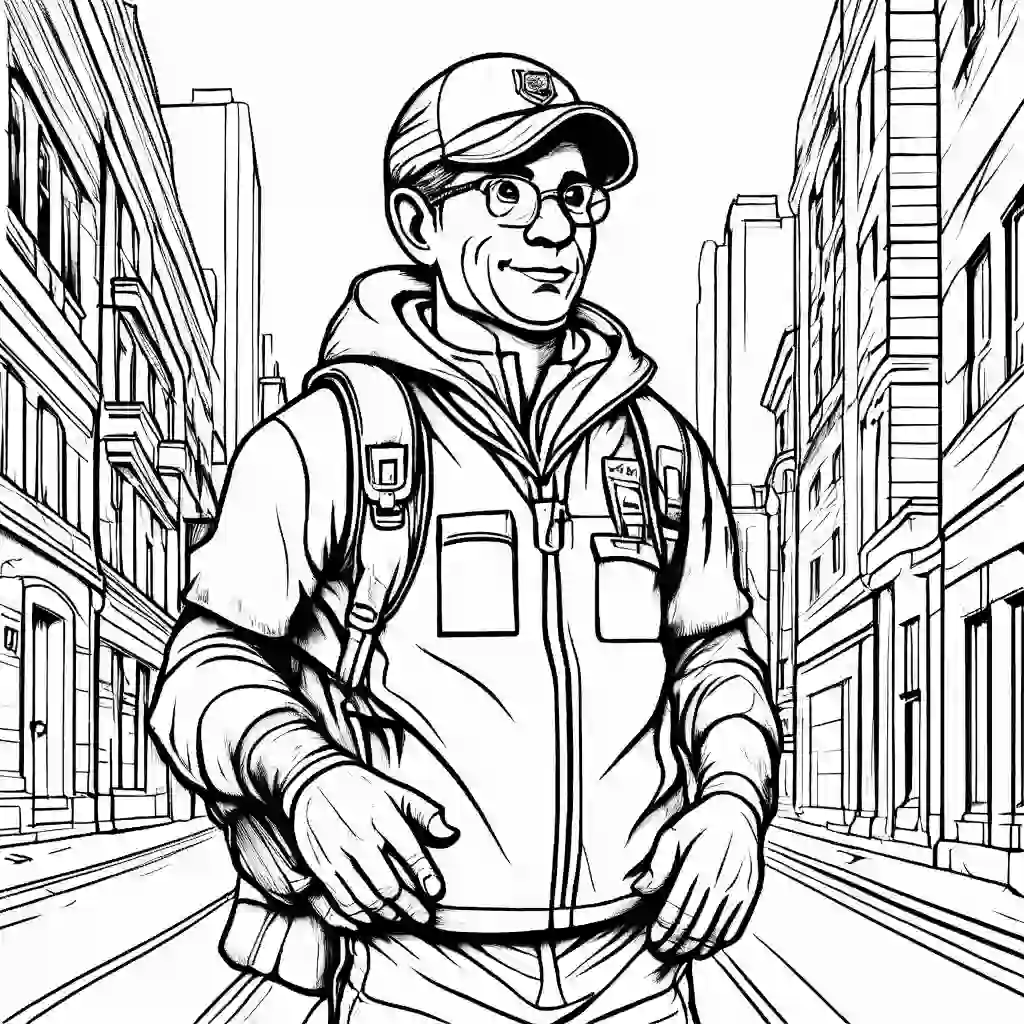 Mail Carrier coloring pages